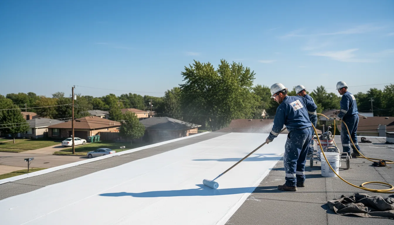 Commercial roof coating in Rhodhiss, NC near me